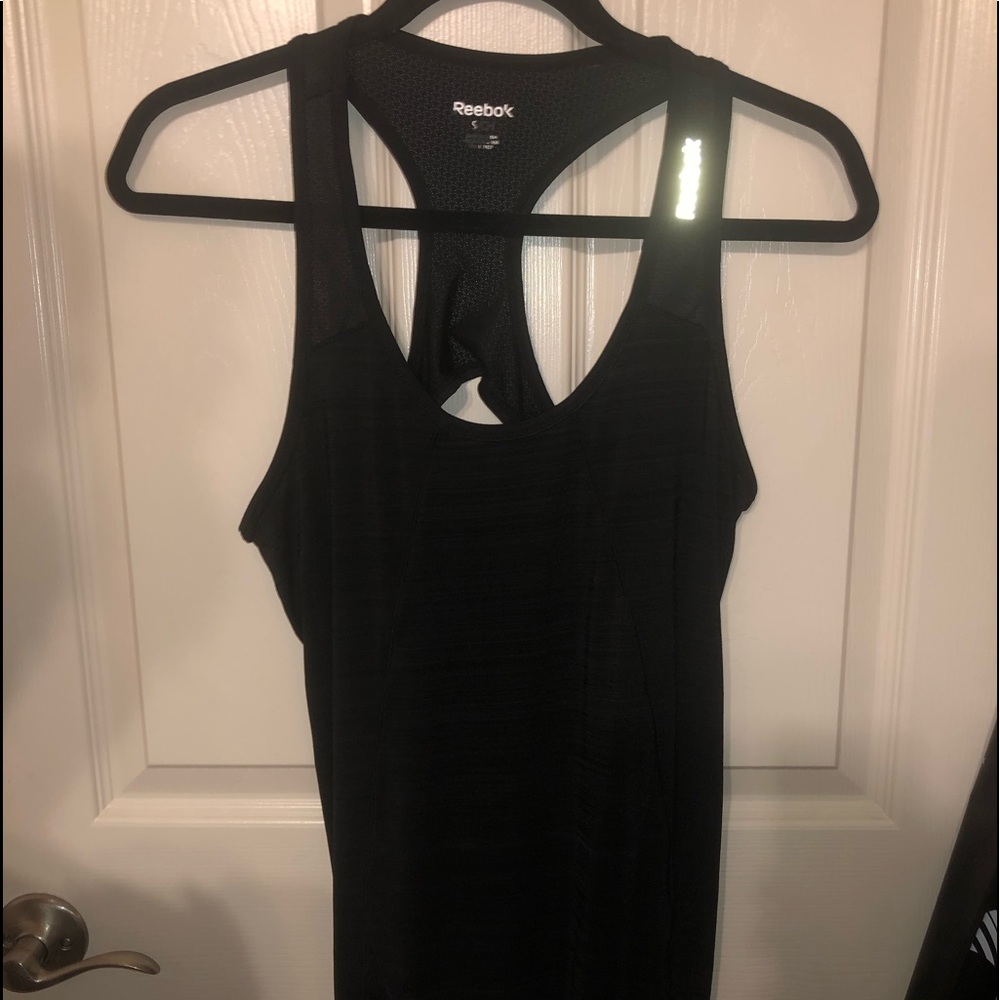 Reebok black work out top size S